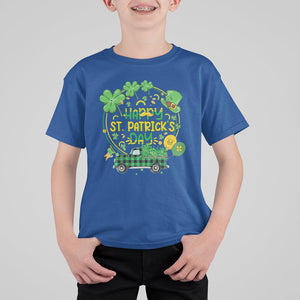 Happy St.Patrick's Day T Shirt For Kid Patty's Day Truck Loads of Shamrocks and Lucky Charm TS02 Royal Blue Printyourwear