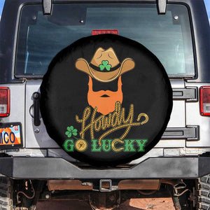 Funny St Patricks Cowboy Spare Tire Cover Howdy Go Lucky Irish Western TS02 No hole Black Print Your Wear