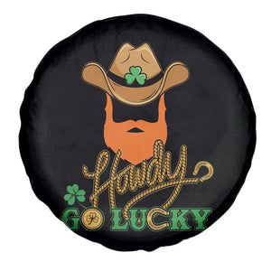 Funny St Patricks Cowboy Spare Tire Cover Howdy Go Lucky Irish Western TS02 Print Your Wear
