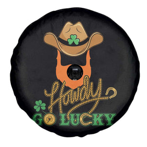 Funny St Patricks Cowboy Spare Tire Cover Howdy Go Lucky Irish Western TS02 Print Your Wear