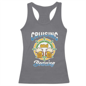 Funny St Patricks Cruise Racerback Tank Top Cruising And Boozing Drinking Squad Family Group Matching TS02 Charcoal Print Your Wear
