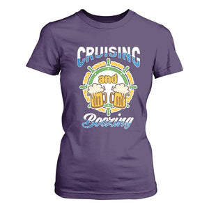 Funny St Patricks Cruise T Shirt For Women Cruising And Boozing Drinking Squad Family Group Matching TS02 Purple Print Your Wear