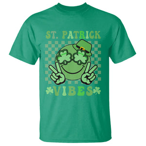 Funny St. Patricks Day T Shirt St Patrick Vibes Retro Groovy TS02 Irish Green Printyourwear