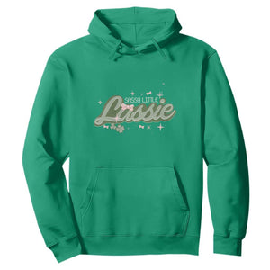 Cute St. Patricks Day Hoodie Sassy Little Lassie for Girl Kids TS02 Irish Green Printyourwear