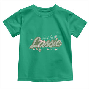 Cute St Patricks Day Toddler T Shirt Sassy Little Lassie for Girl Kids TS02 Irish Green Print Your Wear