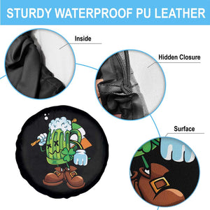 Funny St Patricks Day Drinking Spare Tire Cover Irish Beer Ireland Flag TS02 Print Your Wear