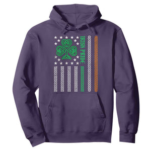 Irish Pride Hoodie Celtic Knot Ireland Flag Shamrock St. Patricks Day TS02 Purple Printyourwear