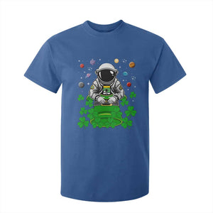 Funny St Patricks Day Astronaut T Shirt For Kid Outer Space Leprechaun TS02 Royal Blue Print Your Wear