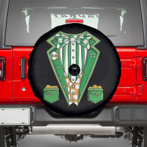 Funny St Patricks Day Spare Tire Cover Leprechaun Costume for Boys Kids Men TS02 Black Print Your Wear