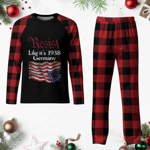 American Flag Resist Plaid Pajama Set Like It's 1938 Germany TS02 Buffalo Plaid Print Your Wear