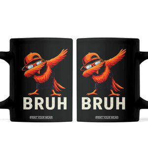 Funny Dabbing Oriole Bird Bruh Coffee Mug Cool Game Day Sports Fan TS02 Black Print Your Wear