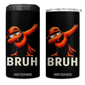 Funny Dabbing Oriole Bird Bruh 4 in 1 Can Cooler Tumbler Cool Game Day Sports Fan TS02 One Size: 16 oz Black Print Your Wear