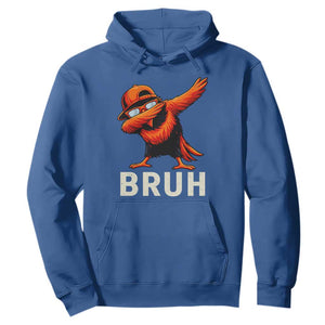 Funny Dabbing Oriole Bird Bruh Hoodie Cool Game Day Sports Fan TS02 Royal Blue Print Your Wear