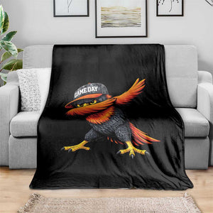Fierce Oriole Spirit Graphic Throw Blanket Cool Game Day Sports Fan TS02 Print Your Wear