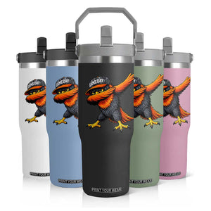 Fierce Oriole Spirit Graphic Flip Straw Tumbler Cool Game Day Sports Fan TS02 Print Your Wear