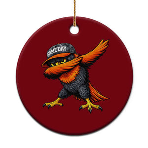 Fierce Oriole Spirit Graphic Ceramic Ornament Cool Game Day Sports Fan TS02 1pc Red Print Your Wear
