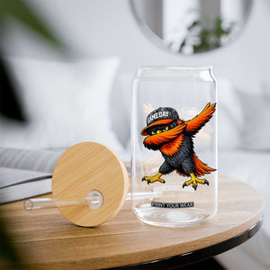 Fierce Oriole Spirit Graphic Glass Can Cool Game Day Sports Fan TS02 Print Your Wear