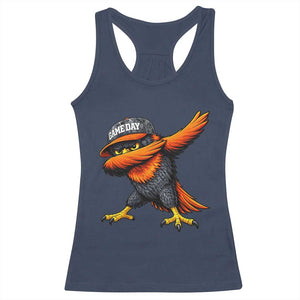 Fierce Oriole Spirit Graphic Racerback Tank Top Cool Game Day Sports Fan TS02 Navy Print Your Wear
