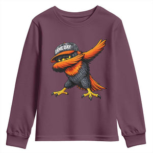 Fierce Oriole Spirit Graphic Youth Sweatshirt Cool Game Day Sports Fan TS02 Maroon Print Your Wear