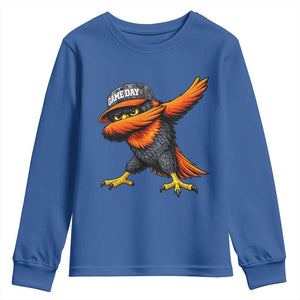 Fierce Oriole Spirit Graphic Youth Sweatshirt Cool Game Day Sports Fan TS02 Royal Blue Print Your Wear