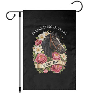 Celebrating 152 Years Derby Day Floral Garden Flag Horse Racing Pink Peony White Lily Equestrian 152nd Anniversary TS02 Black Print Your Wear
