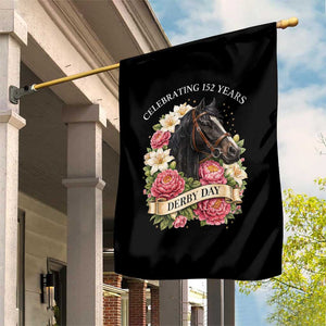 Celebrating 152 Years Derby Day Floral Garden Flag Horse Racing Pink Peony White Lily Equestrian 152nd Anniversary TS02 Print Your Wear