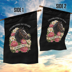 Celebrating 152 Years Derby Day Floral Garden Flag Horse Racing Pink Peony White Lily Equestrian 152nd Anniversary TS02 Print Your Wear
