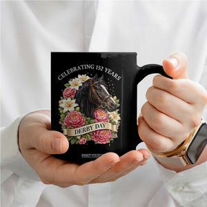 Celebrating 152 Years Derby Day Floral Coffee Mug Horse Racing Pink Peony White Lily Equestrian 152nd Anniversary TS02 Print Your Wear