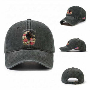 Celebrating 152 Years Derby Day Floral Washed Cotton Baseball Cap Horse Racing Pink Peony White Lily Equestrian 152nd Anniversary TS02 Washed Cap Universal Fit Dark Green Print Your Wear
