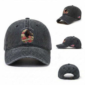 Celebrating 152 Years Derby Day Floral Washed Cotton Baseball Cap Horse Racing Pink Peony White Lily Equestrian 152nd Anniversary TS02 Washed Cap Universal Fit Dark Gray Print Your Wear