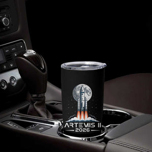 Lunar Journey 2026 Retro Rocket Launch Tumbler Cup Space Exploration Astronomy Enthusiasts Sci-Fi Lovers TS02 Print Your Wear