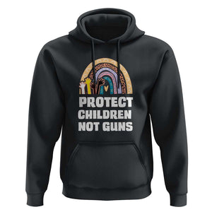 Gun Violence Awareness Hoodie Protect Children Not Guns In June We Wear Orange Day End Gun Violence Rainbow TS02 Black Print Your Wear