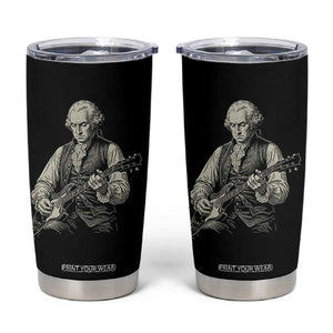 George Washington Rock Star Portrait Tumbler Cup Funny Electric Guitar Player Founding Father Patriotic Graphic
