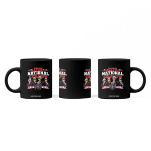 1776 National Champs Est 1776 Vintage Seal Coffee Mug Funny Cool Sunglasses Presidents and Founding Fathers Sports Style Patriotic