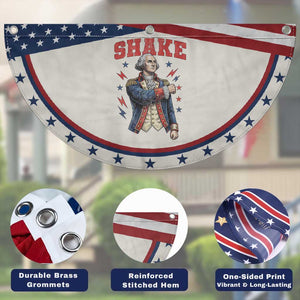Shake Funny George Washington Graphic Matching Patriotic Fan Flag Vintage Founding Father Distressed Stars and Lightning Bolts Dynamic Duo