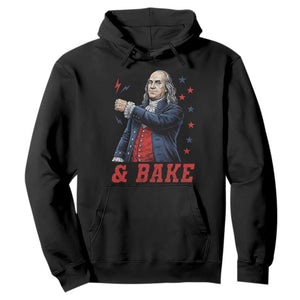 And Bake Funny Benjamin Franklin Patriotic Graphic Matching Hoodie Vintage Founding Father Distressed Stars and Lightning Bolts Dynamic Duo