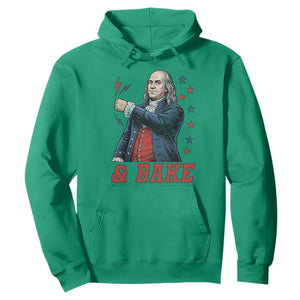And Bake Funny Benjamin Franklin Patriotic Graphic Matching Hoodie Vintage Founding Father Distressed Stars and Lightning Bolts Dynamic Duo