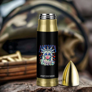 America Statue of Liberty Blowing Bubblegum Bullet Tumbler Star and Glasses Patriotic Summer Vibes Graphic TS02 Print Your Wear