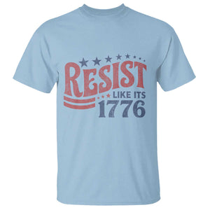 Resist Like Its 1776 T Shirt Vintage Distressed Patriotic Political Satire Graphic