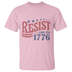 Resist Like Its 1776 T Shirt Vintage Distressed Patriotic Political Satire Graphic