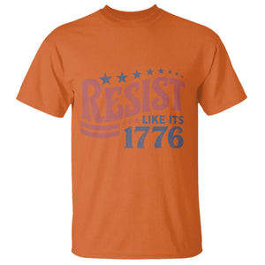Resist Like Its 1776 T Shirt Vintage Distressed Patriotic Political Satire Graphic