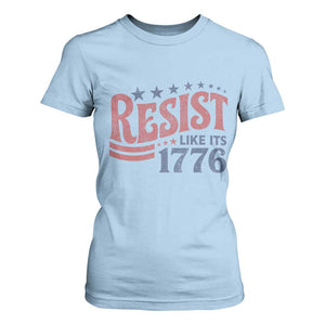 Resist Like Its 1776 T Shirt For Women Vintage Distressed Patriotic Political Satire Graphic