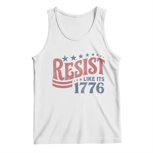Resist Like Its 1776 Tank Top Vintage Distressed Patriotic Political Satire Graphic