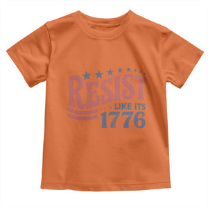 Resist Like Its 1776 Toddler T Shirt Vintage Distressed Patriotic Political Satire Graphic
