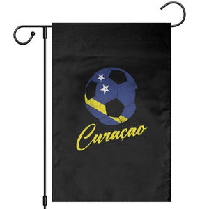 Curaçao Soccer Fans Distressed Flag Garden Flag Football Heritage Pride Support