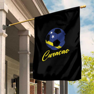 Curaçao Soccer Fans Distressed Flag Garden Flag Football Heritage Pride Support