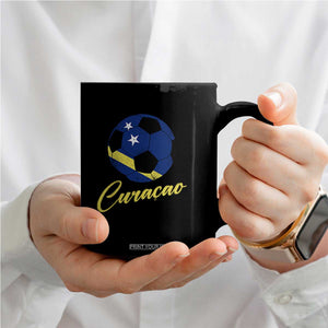 Curaçao Soccer Fans Distressed Flag Coffee Mug Football Heritage Pride Support