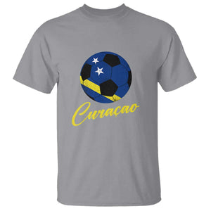 Curaçao Soccer Fans Distressed Flag T Shirt Football Heritage Pride Support