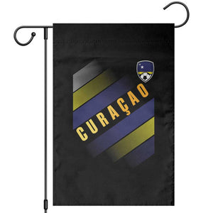 Curaçao Soccer Flag Stripe Jersey Style Garden Flag Football Fans Pride Support