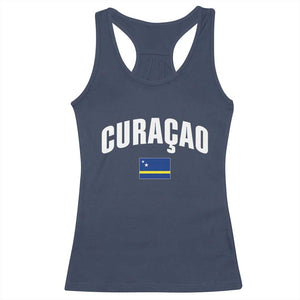 Curaçao National Flag Classic Heritage Racerback Tank Top Caribbean Pride Souvenir